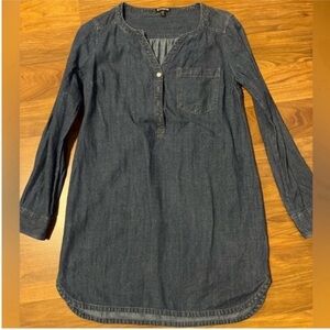 Denim Long Sleeve dress EXPRESS